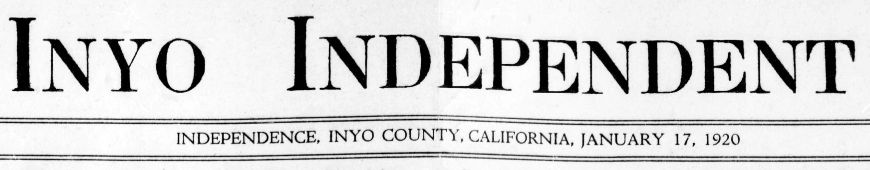 inyo independent